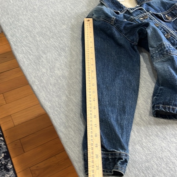 St Johns Bay Denim Blue Women's Jacket Petite 100% cotton - Picture 7 of 9